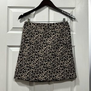 Loft cheetah print skirt